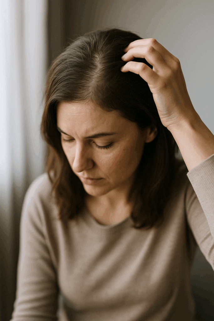 hombre ansidad perdida pelo